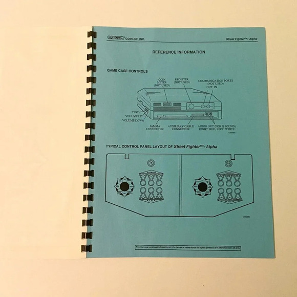 Vintage 1995 Street Fighter  Alpha Warriors Dream Capcom Arcade Game Manual - Picture 7 of 9